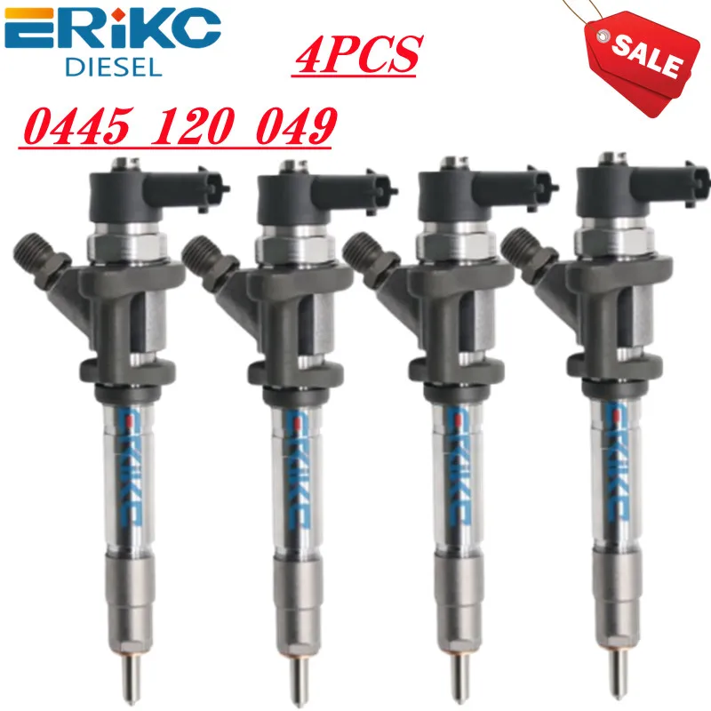 4PCS Common Rail Injector 0445120049 Diesel Injection 0 445 120 049 for Mitsubishi Canter 4M50 4.9LTR MMC-NFZ ME223750 ME223002