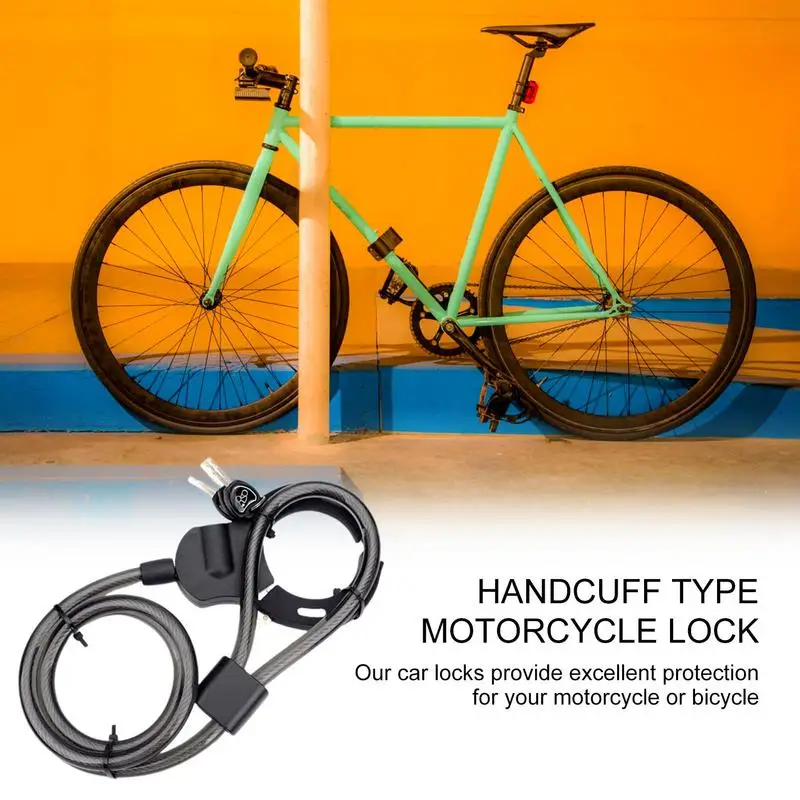 Anti-Theft Heavy Duty Security Lock Handcuff Lock for Scooters Bicycles Prams Scooter Bicycle Lock Chain Waterproof Combination