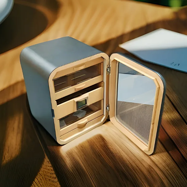 High-end Large Capacity Mini Storage Moisturizing Wood Humidor