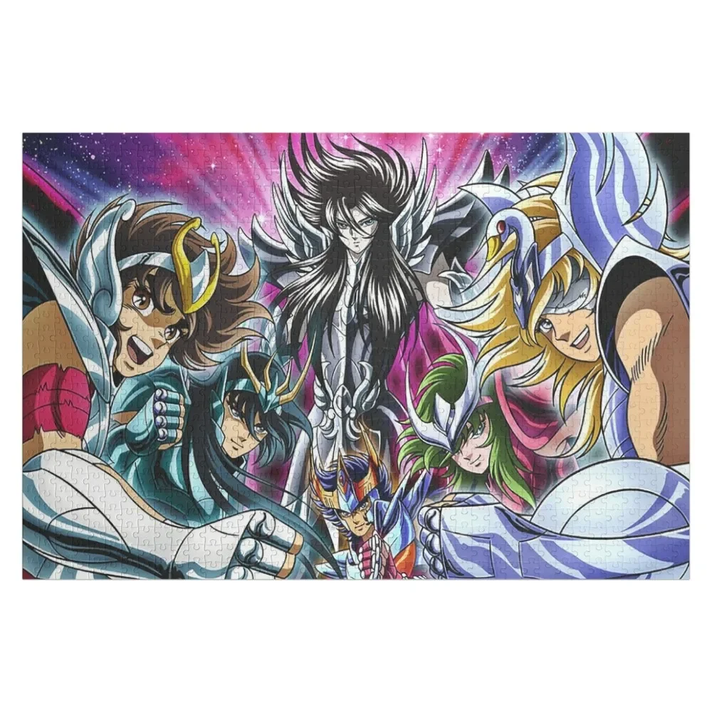 

Головоломка Saint Seiya Knights of the Zodiac, детская персонализированная игрушка с животными, деревянная головоломка с именем на заказ