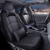 Toyota chr 2018, 2019, 2020, 2021, 2022, 2023, 2024,用の革製カーシートカバー,完全なセット 3