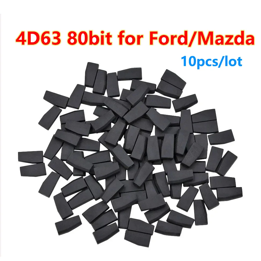 

10pcs/lot Blank Ceramic Transponder Chip 4D63 40/80bit ID63 ID83 TP33 Car Key Chip for Ford Mazda Lincoln Car Remote Key Accesso