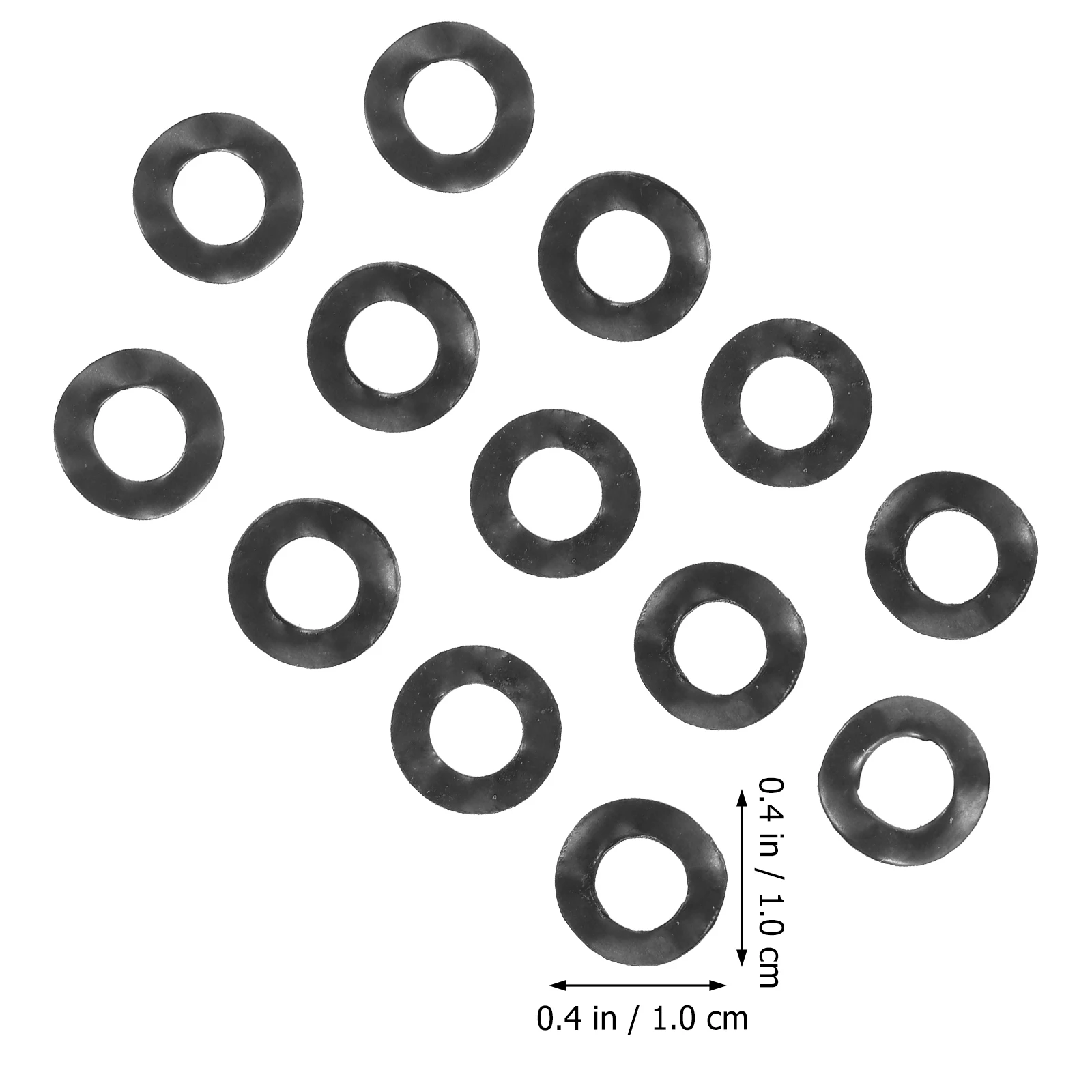 

500pcs Wave Washer Spring Steel Crinkle Metric System Automotive Washers Distribute Loads Prevent Loosening Buffering Elastic