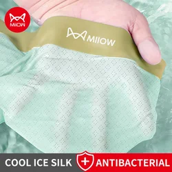 MiiOW 3Pcs Ice Silk Men Underwear Breathable Mesh Mens Silky Underpants Antibacterial Man Boxer Briefs Seamless Men's Panties