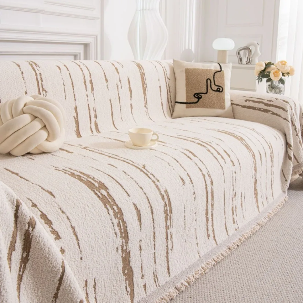Full-Coverage Cotton Sofa Cover Ins Cr Sle Cam Blanket Sofa Pad Cover Towel Four Seasons Universal Full Wrap Sofa Set