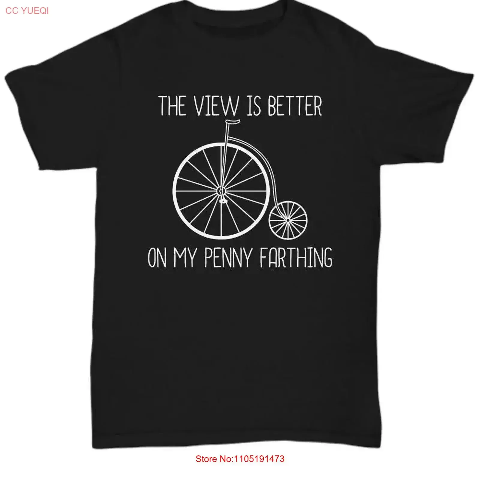 Penny Farthing T Shirt Vintage Bicycle High Wheeler Present For Bike Enthusiast Better On My vintage Washed Breathable