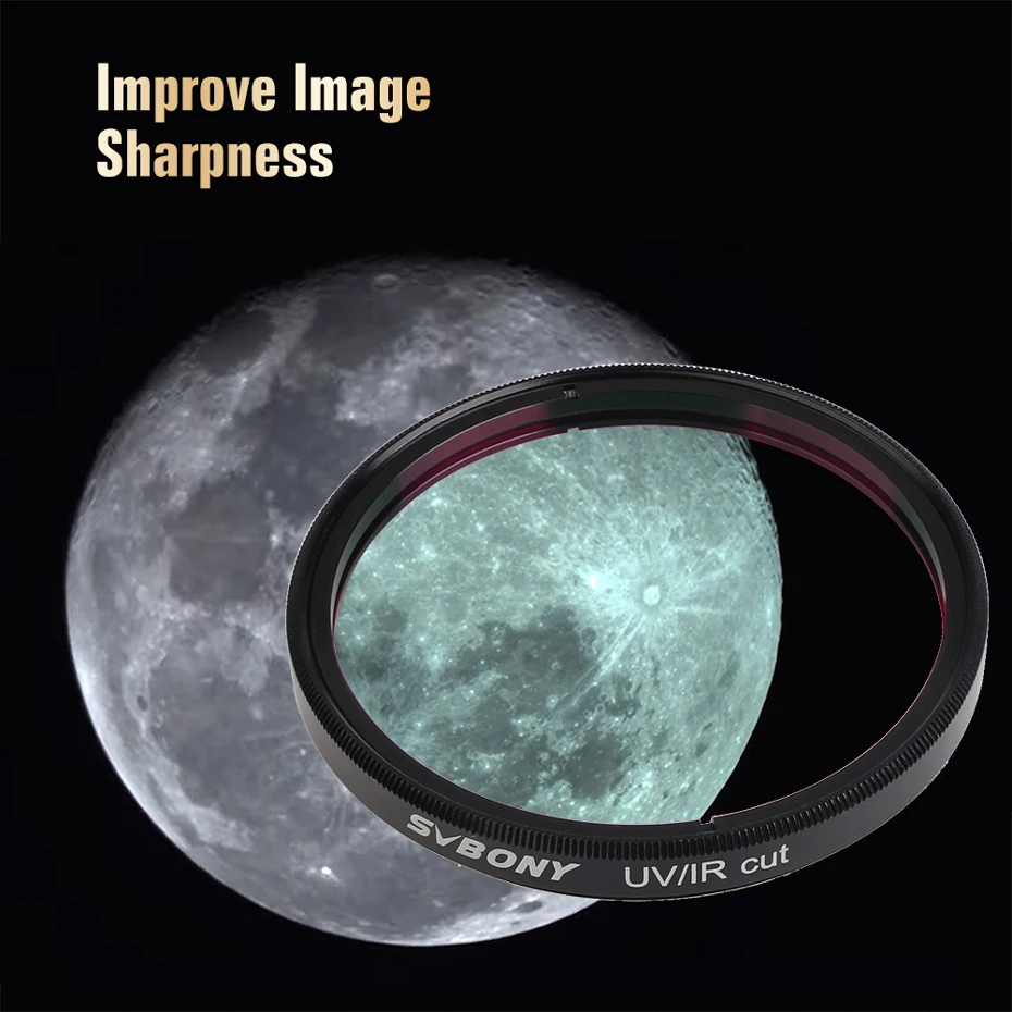 Svbony UV‑IR‑Sperrfilter für Teleskope 1,25/2 Zoll Gewinde Infrarotfilter für CCD‑Kamera‑Okulare und astronomische Kameras – Detail 4