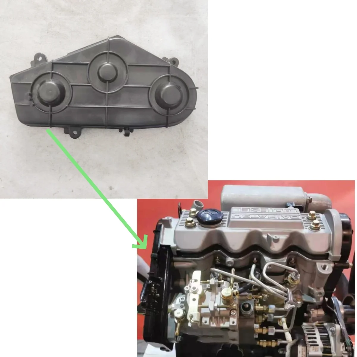 KIPOR KM376 OIL PUMP COVER FIT KIPOR GENERATOR KDE16EA 19EA3 KDE16 KDE19STA KM376 PLASTIC COVER OF OIL PUMP COVER