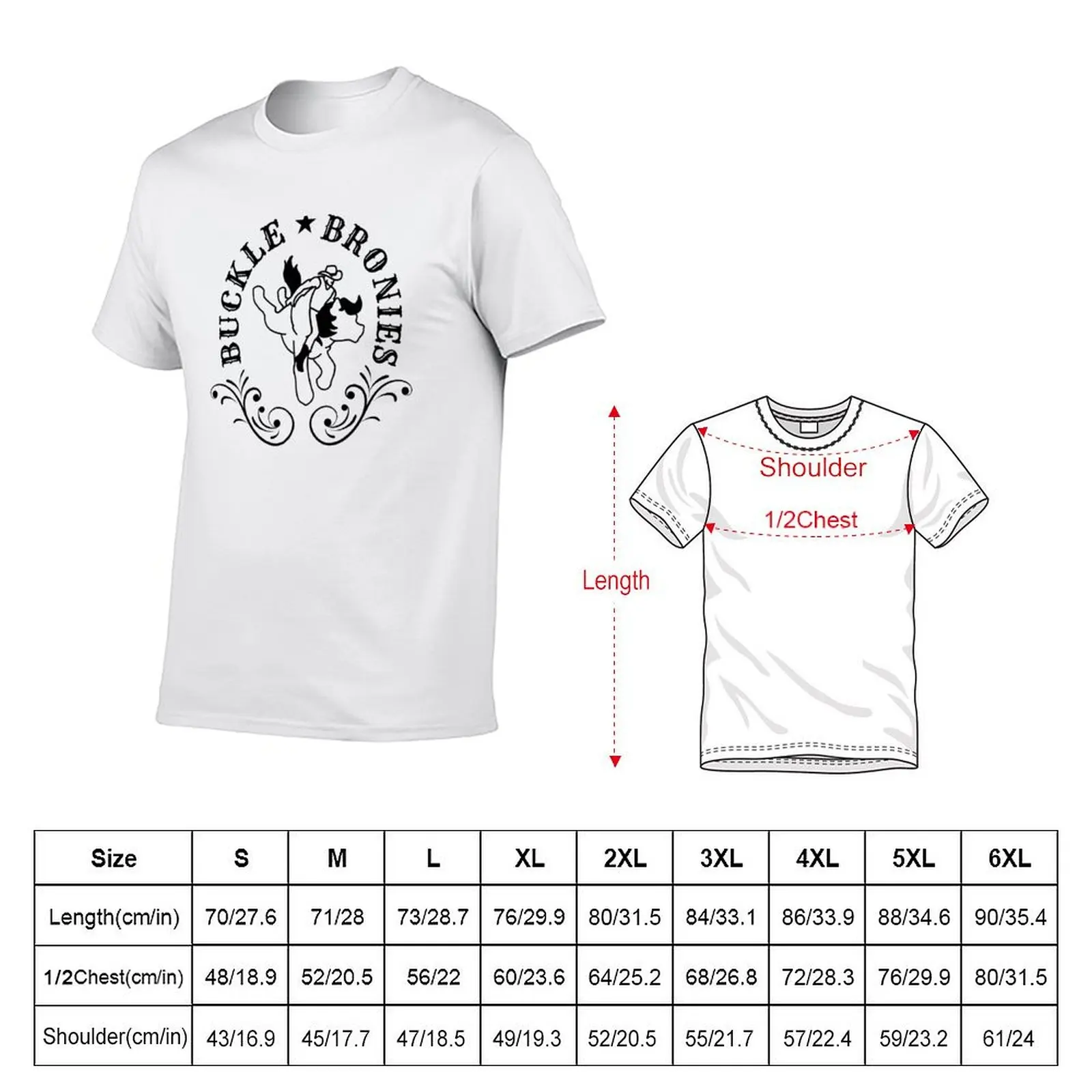 Buckle Bronies T-Shirt Work Casual Loose Fit T-Shirt