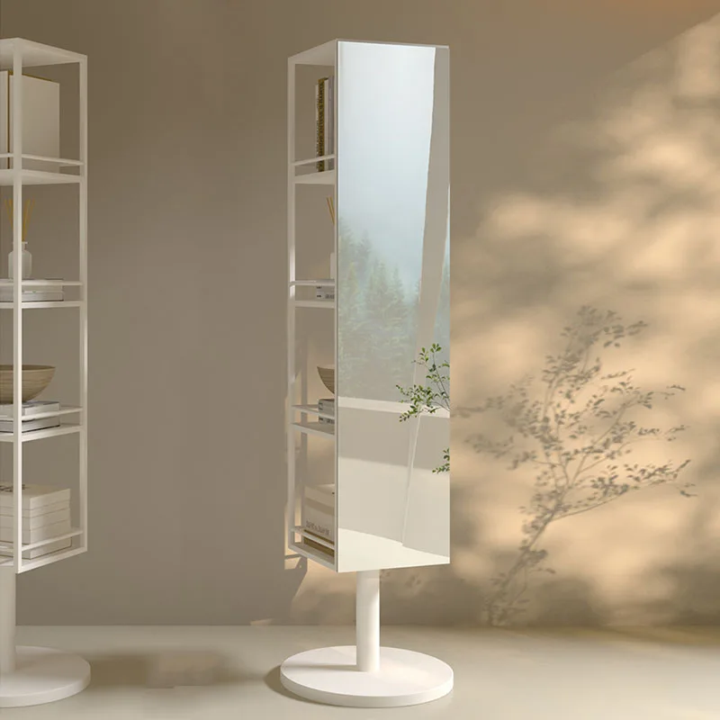 ZFull Body Standing Mirror Bedroom Long Aesthetic Girls Mirror Square Modern Living Room Floor Bathroom Spiegels Home Decoration