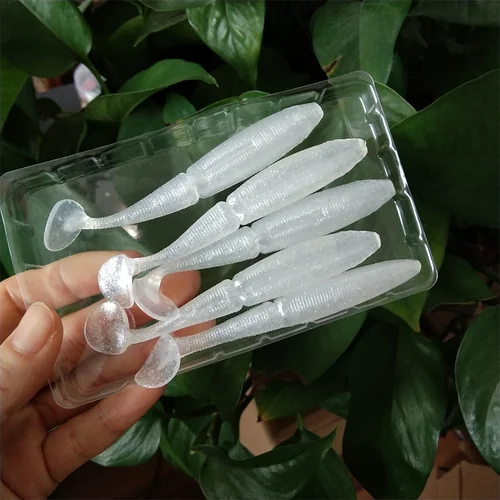 Imagen 2 del producto 1 bolsa 5 uds 7cm/3,5g 10cm/7g Señuelos de calidad Shad Pesca Señuelos blandos cebo de silicona Wobblers Leurre Souple