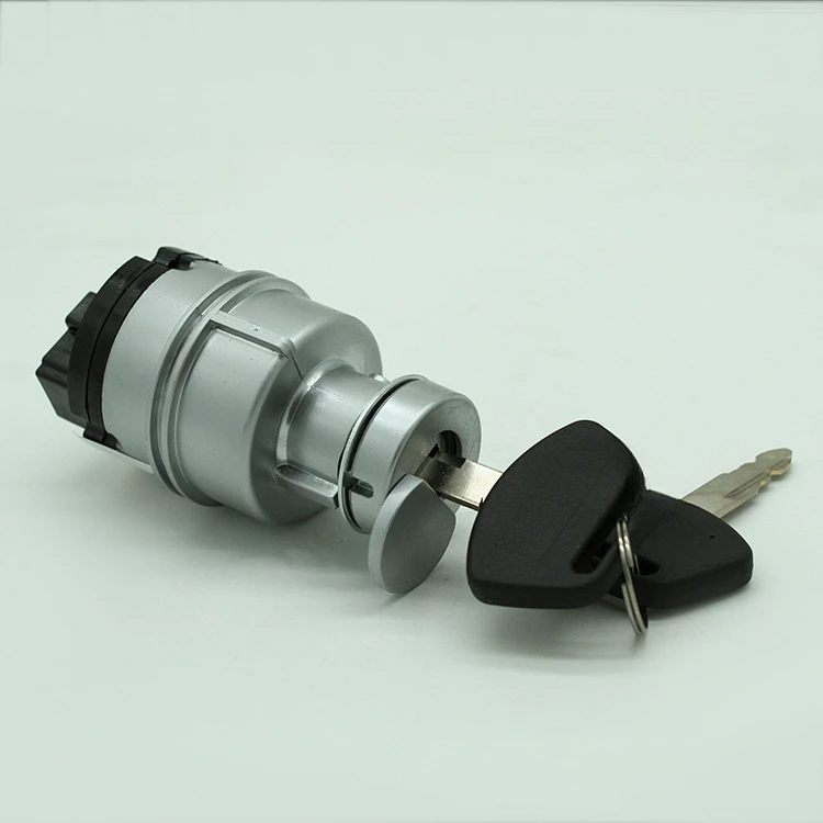 Excavator accessories ignition switch, with key