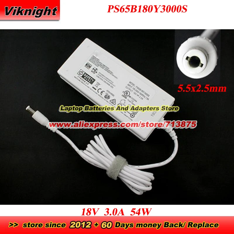 Genuine PS65B180Y3000S AC Adapter for FLYPOWER 18V 3.0A 54W 5.5x2.5mm For CRICUT MAKER 3 SMART CUTTING MACHINES EXPLORE AIR2