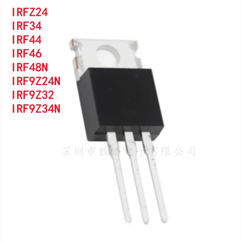 (10PCS) TO-220  IRLZ44N / IRFZ46N / IRFZ24N / IRFZ34N / IRFZ44N / IRF9Z24N / IRF9Z34N / IRFZ48N 55V49A  MOS  Integrated Circuit