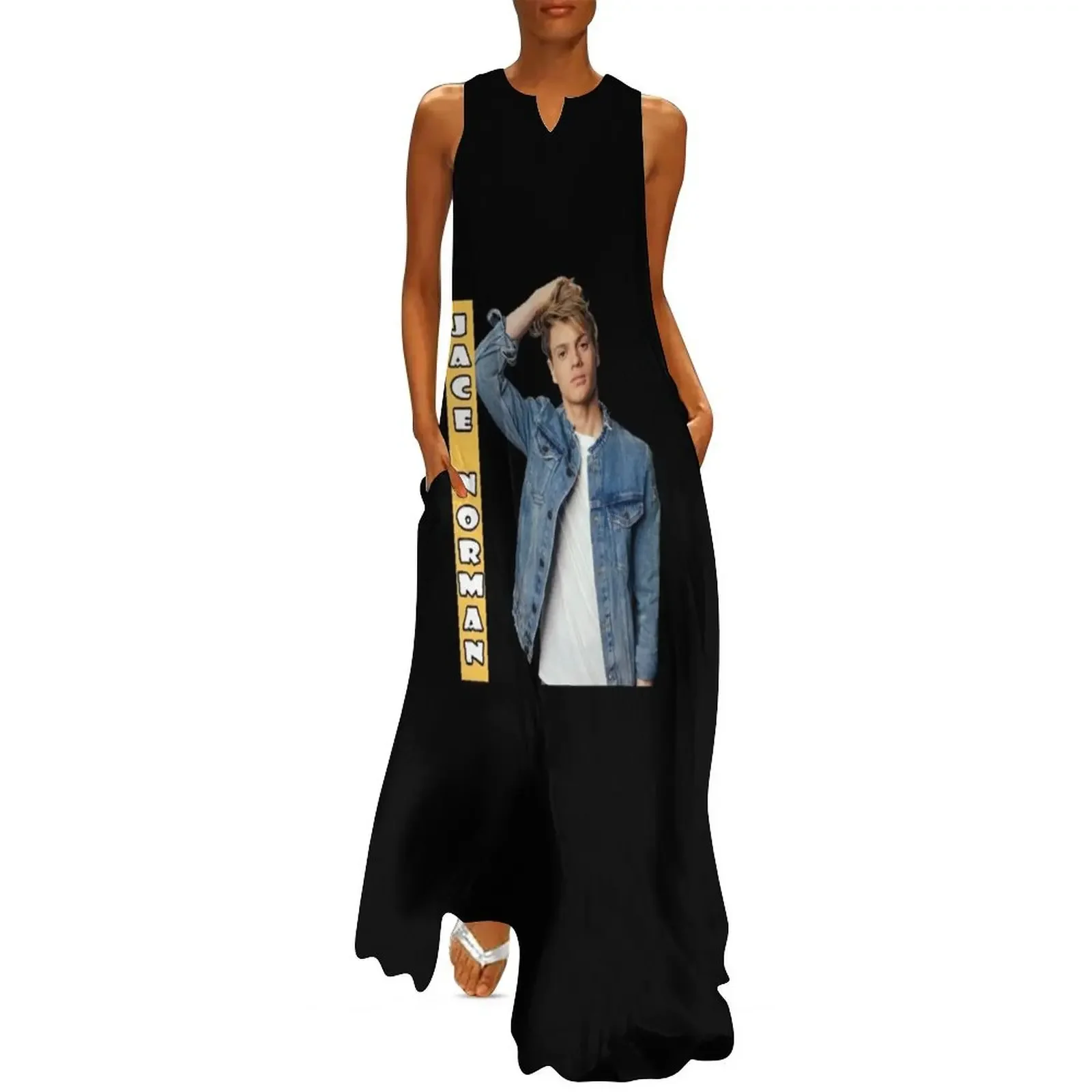Jace Norman Camisetas Regalo para fanáticos, para hombres y mujeres, Regalo Día de la madre, Día del Padre Vestido largo Vestido de traje de verano para mujer