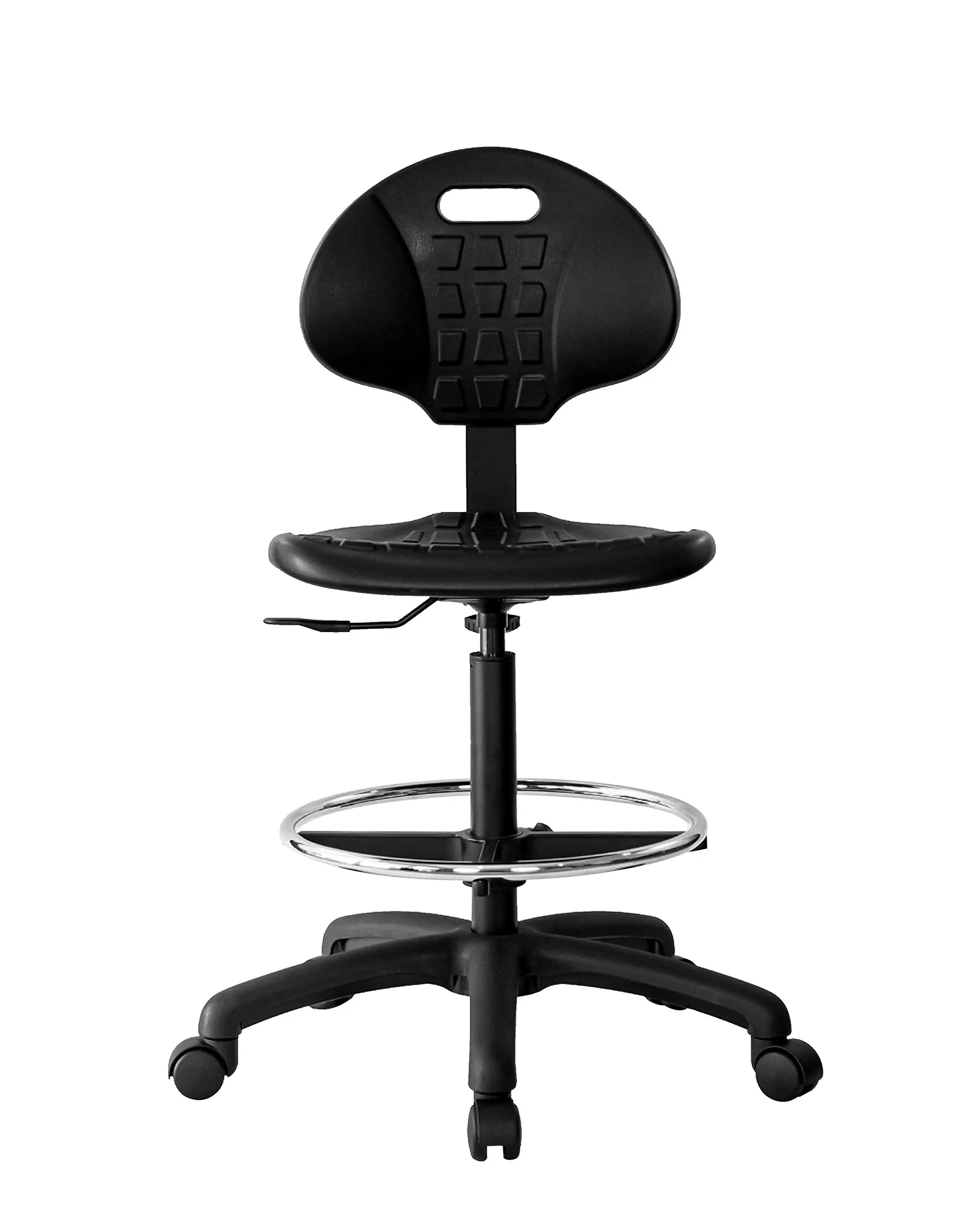 Heavy Duty Ergonomic Drafting Stool Black-EASY TO CLEAN-Largest (20