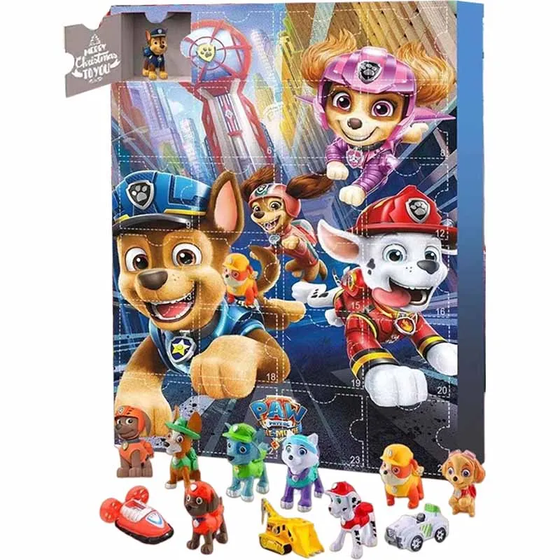 Paw Patrol 2026 Christmas Advent Calendar Anime Cartoon Kids Toys 24 Days Countdown Calendar Surprise Toys Surprise Box Gifts