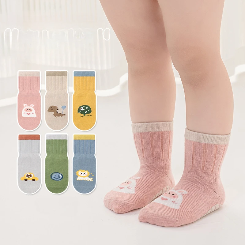 0-5Years Newborn Socks Comfortable Non-slip Animal Pattern Socks Baby Socks Delicate Cute Girl Boy Children Long Socks