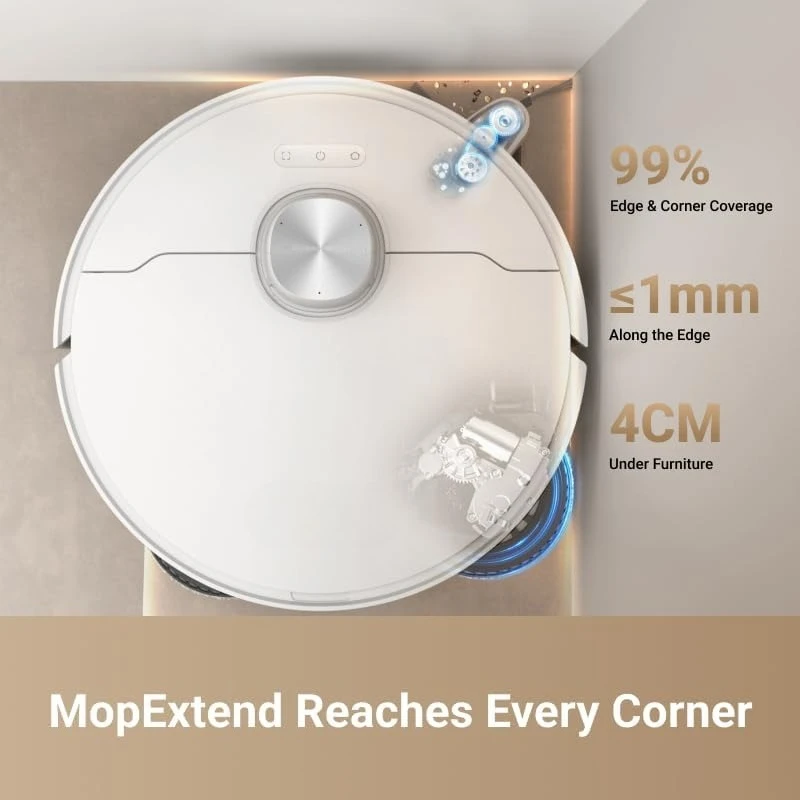 

Robot Vacuum with Removable & Liftable Mop, Extendable & Liftable SideBrush, 11,000Pa Suction, 149℉ Mop