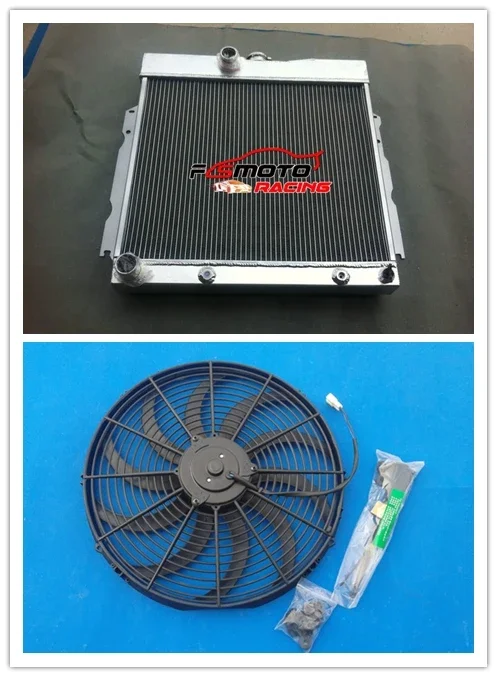 3-рядный алюминиевый радиатор + вентилятор для Plymouth Valient/Station Wagon FIit Dodge V8 1963-1969 68 67 66 65 64 63