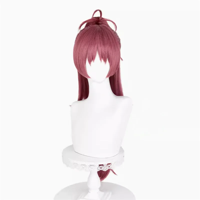 Anime Puella Magi Madoka Magica Sakura Kyouko Cosplay Wig Rose Red Long Hair Heat Resistant Synthetic Halloween Party Props