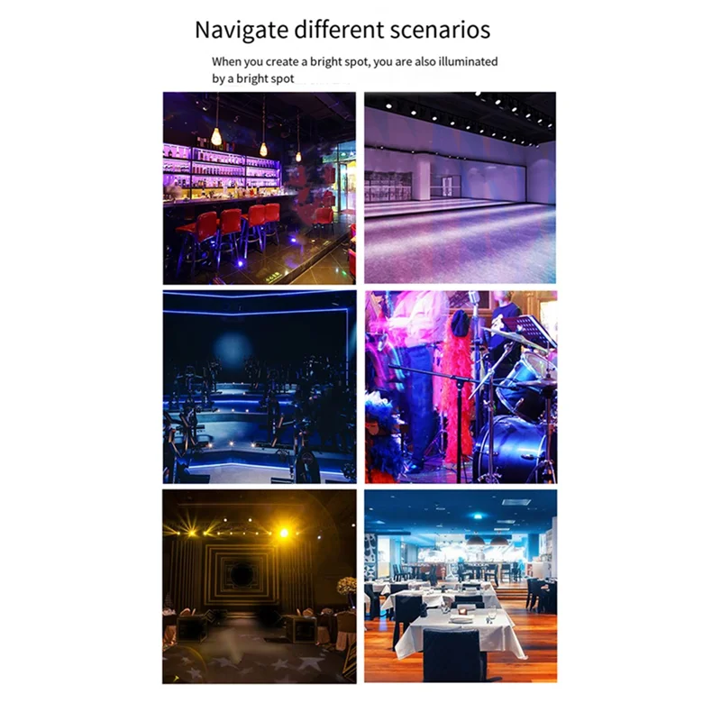 

DIGIT-4PCS 15W 4-IN-1 Spot Lights RGBW LED Spotlights Remote Control Stage Lighting Effect Projector For Church Wedding