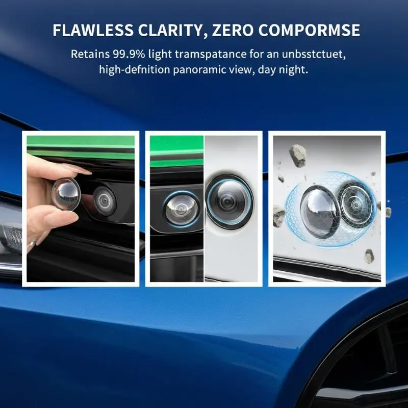 Universal Backup Car Camera Lens Protector 2 or 10 Pieces Explosion Proof HD Film for Rear View Safety Camera Use