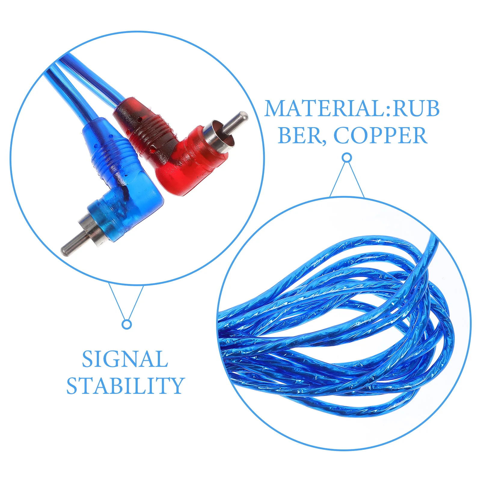 

5M Rca to Dual Rca Cable for and Car Audio Systems Enhanced Stereo Cable Auxiliary Cord Headphones Wire
