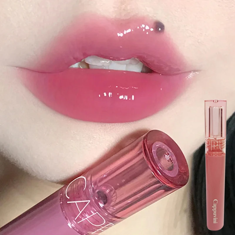 Juice Grape Red Mirror Water Gloss Lip Gloss Moisturizing Liquid Lipstick Crystal Jelly Lip Oil Lip Tint Korean Makeup Cosmetics