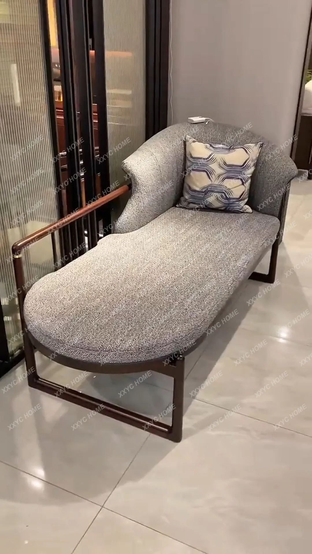 

Princess chair Modern simple fabric sofa Reclining chair Home living room Bedroom Beauty couch
