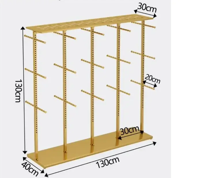 Underwear store display rack with adjustable double-sided shorts and underwear multi-layer shelves