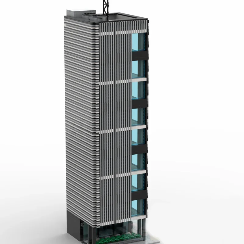 عرض الشارع نموذج Moc قوالب بناء برج المدينة وحدات الملحقات التكنولوجيا كتل هدايا عيد الميلاد اللعب لتقوم بها بنفسك مجموعات الجمعية