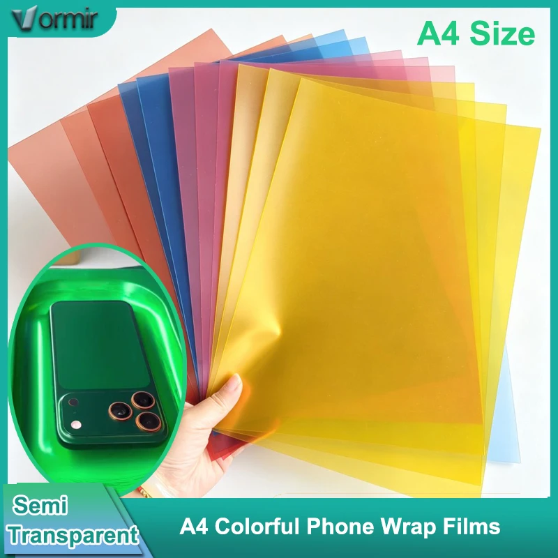 VORMIR 30pcs A4 Transparent Vacuum Coating Wrap Film for iPhone 17 Pro Max Full Coverage Heat Shrink Color Change Lamination