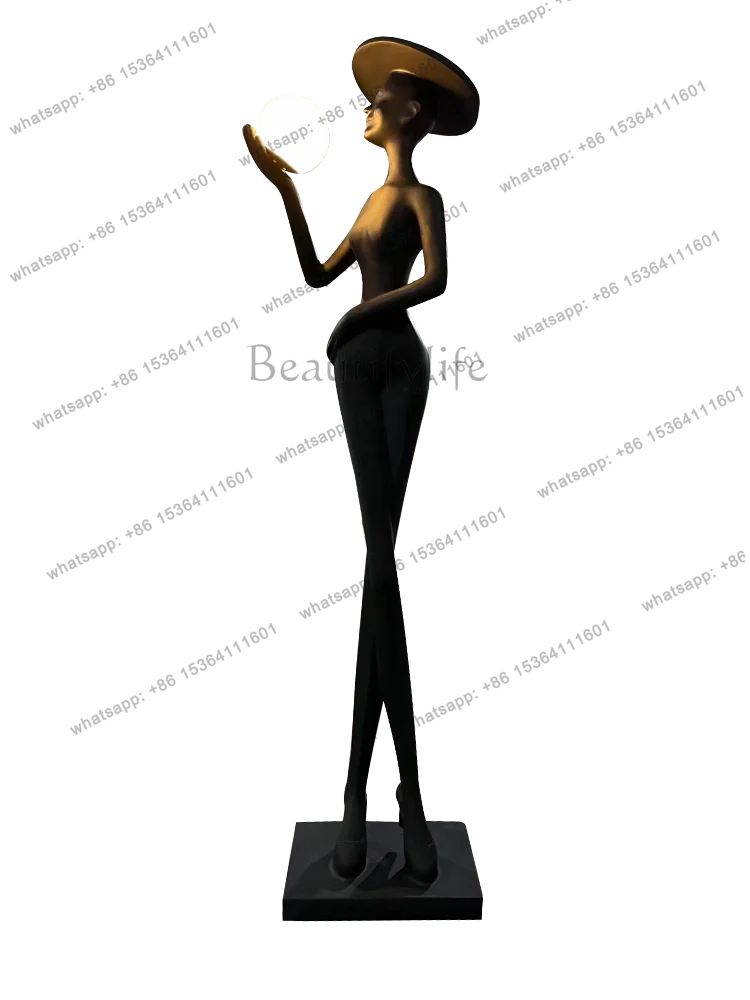 LD Nordic humanoid sculpture floor-to-ceiling ball sales office figure ornament