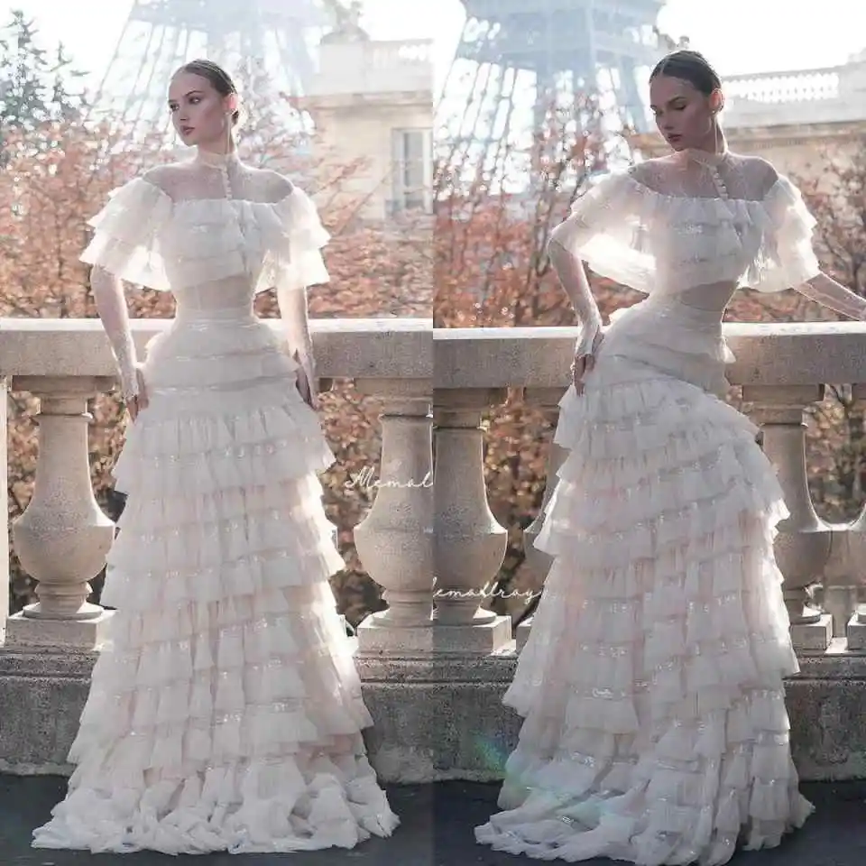 Gorgeous A-Line Wedding Dress With Lace Applique Bridal Gown Formal Occasion Plus Size Floor-Length Vestidos De Novia Customized