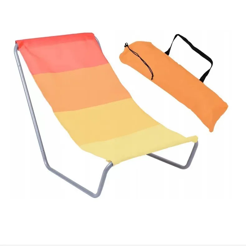 Chaises longues de plage en plein air, chaises de camping pliables portables, chaises de sieste simples