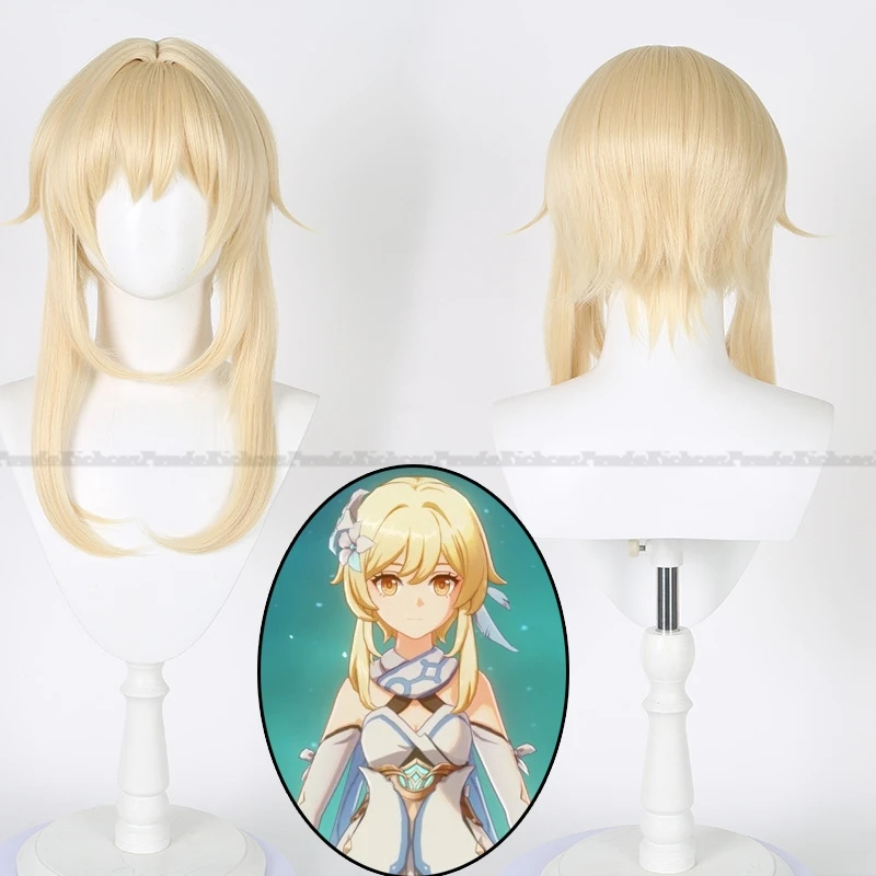 Lumine cosplay Game Genshin Impact Costume Cosplay Lumine parrucca scarpe uniforme Cosplay Halloween Party donna Traveler Lumine
