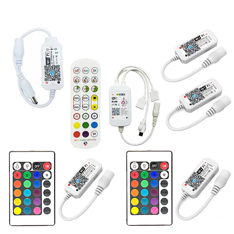 Pilot WiFi Magic Home DC12V 24V Jednokolorowy Ściemniacz RGB RGBW Pilot RF Sterowanie Aplikacją do Taśm LED — zdjęcie 2