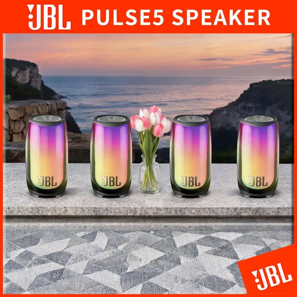 JBL Pulse 5 High Bass Bluetooth Speaker PartyBoost Stereo Link 360 Dynamic LED Light IP67 Waterproof For Picnic Beach Home