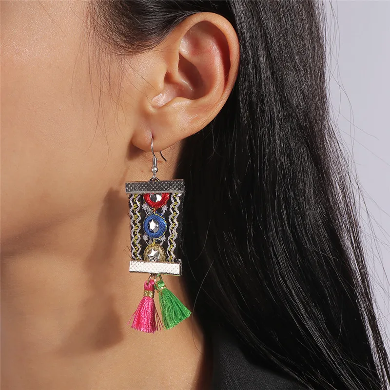 Aihua Niedliche gehäkelte Blumen-Ohrringe für Frauen und Mädchen, handgefertigt, Schmetterling, Schleife, flauschige Kugel-Ohrringe, Geburtstagsfeier, Schmuck, Geschenke – Detail 28