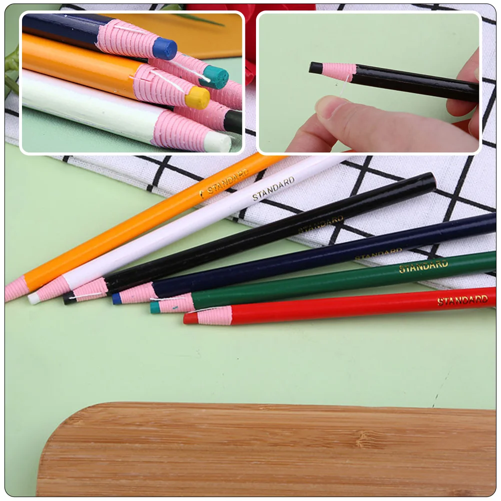12 Pcs Pull Crayons Peel-off Portable Pencil Pencils Drawing Paper Multi-use Grease