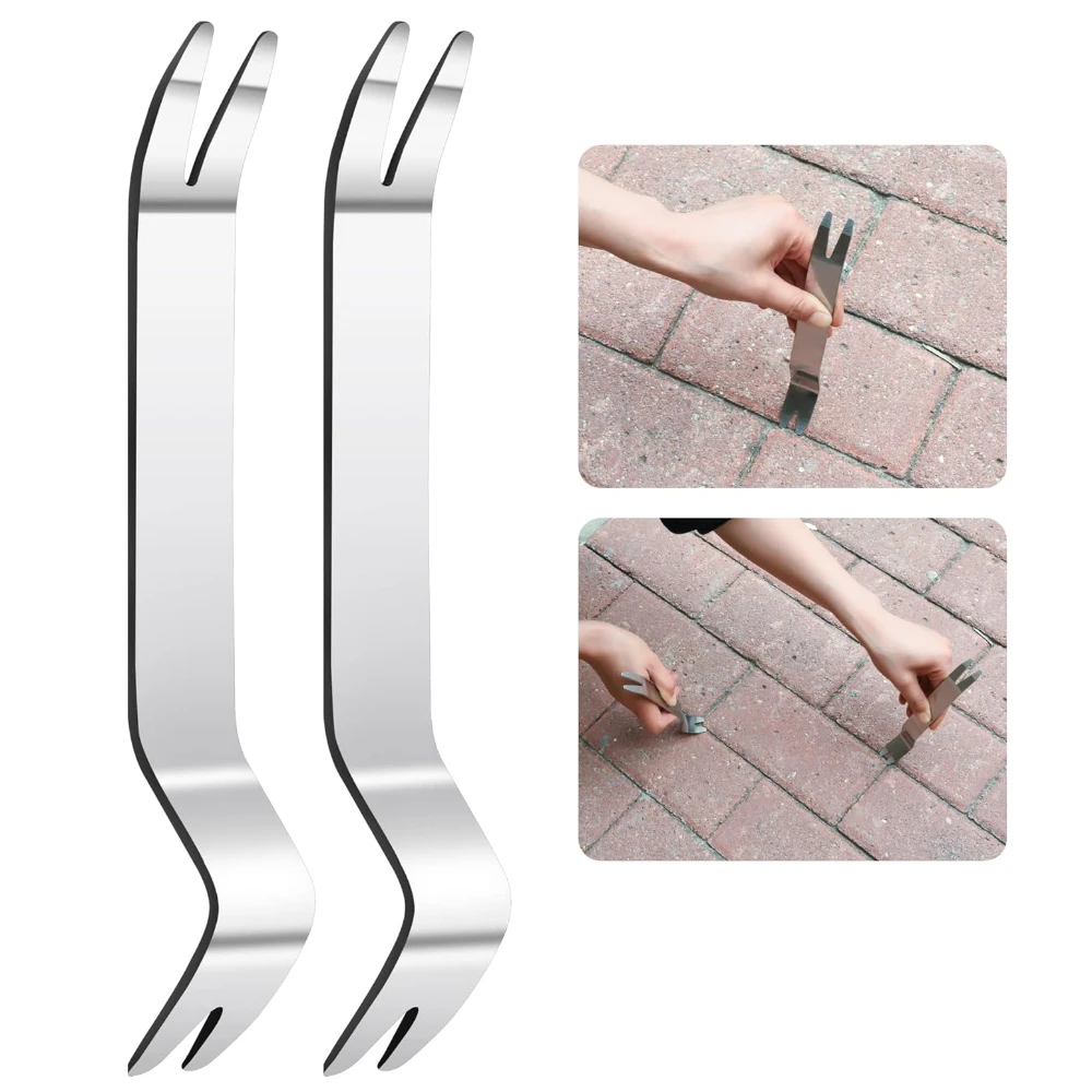 

2 Pieces Patio Pavers Paver Extractor Tool Paver Removal Raise Sunken Brick Tool for Garden Lawn Yard Replace Paver Patio Blocks