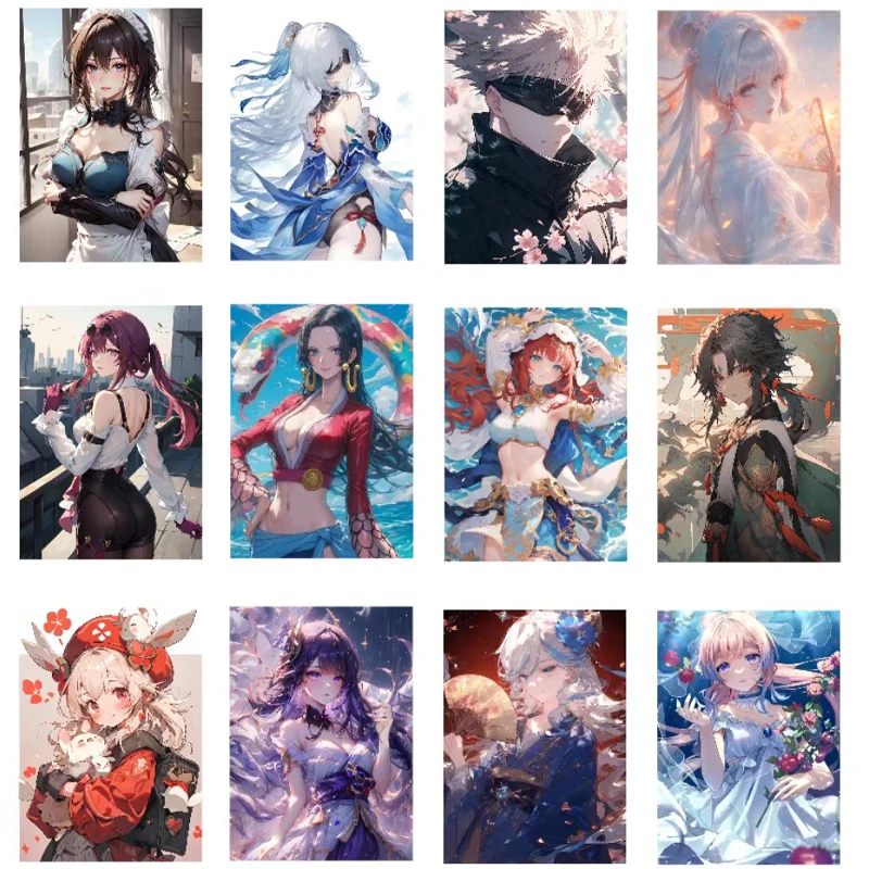 Goddess A5 Size Collection Card JUEDAIQINGHUA Hobby Anime Genshin Doujin Card Gojo Keqing Ganyu Booster Box CCG Toy Gifts