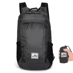 Mochila de viagem portátil leve homens saco dobrável de caminhadas ao ar livre pacote de ciclismo mochilas à prova d' água sacos dobráveis ultraleves