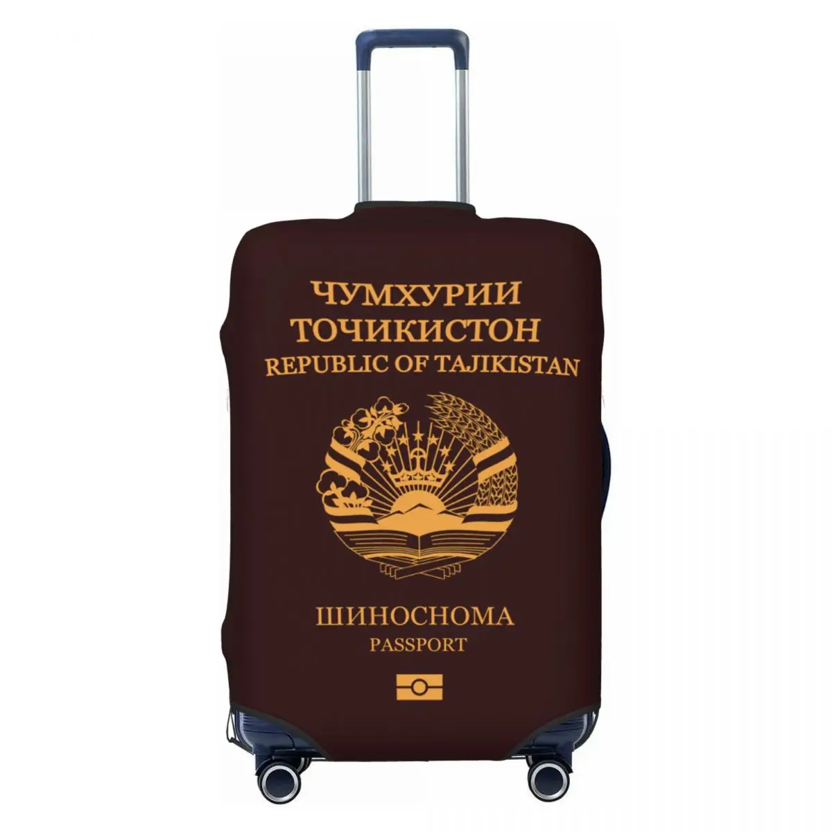 

Custom Tajikistan Passport Luggage Cover Protector Elastic Travel Suitcase Covers