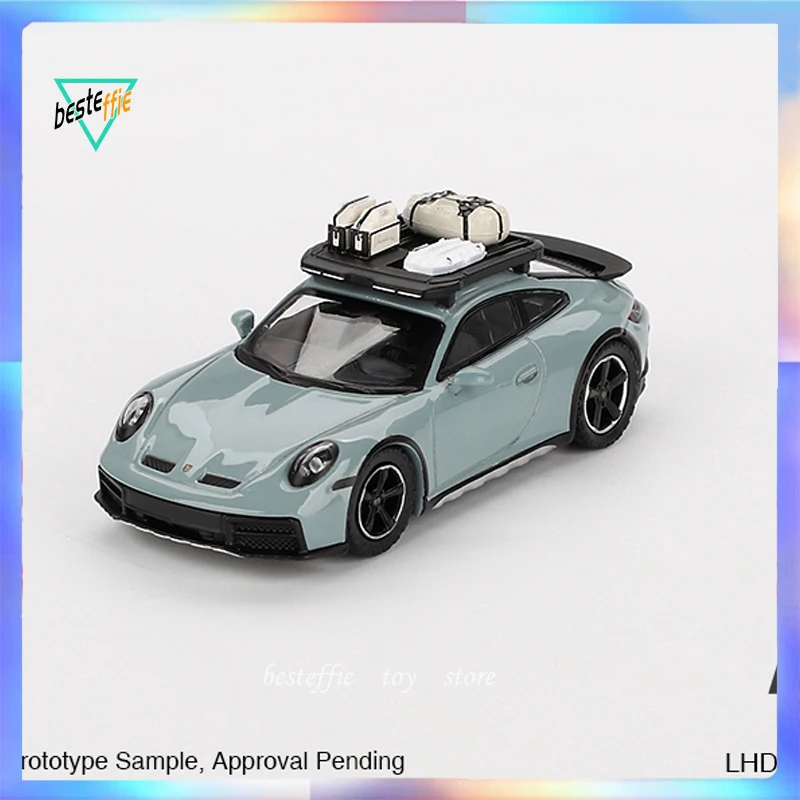 mini gt car model 1/64 Porsche 911 Dakar Shade off-road sports car model simulation alloy display cars model boy collection gift