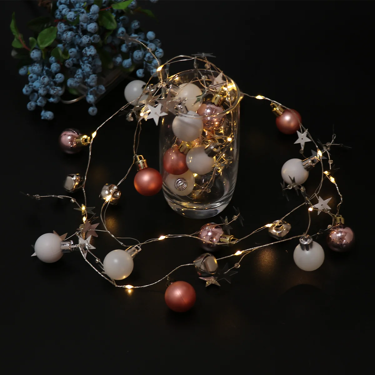 2 متر 20 المصابيح شجرة عيد الميلاد ضوء كرة مستديرة جرس ستار توفير الطاقة جو احتفالي ديكور حفلات الزفاف والمهرجان