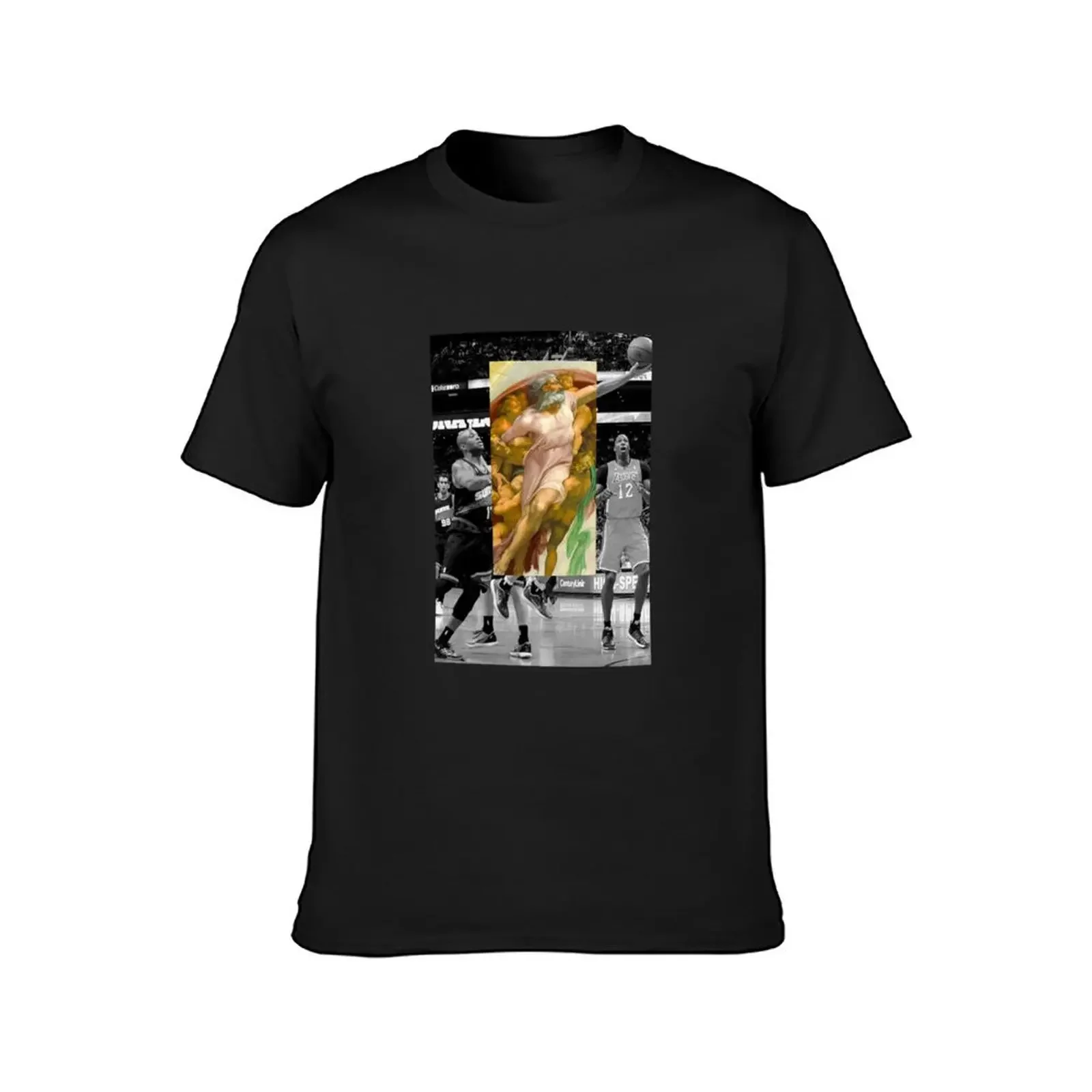 Layup Basket Art Creation T-Shirt rapper graphic tees customs men tshirt