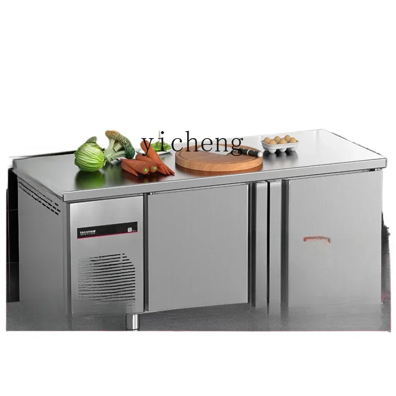 Air Cooling Frostless Commercial Freeze Storage Workbench Freezer Fresh Refrigerator Stainless Steel