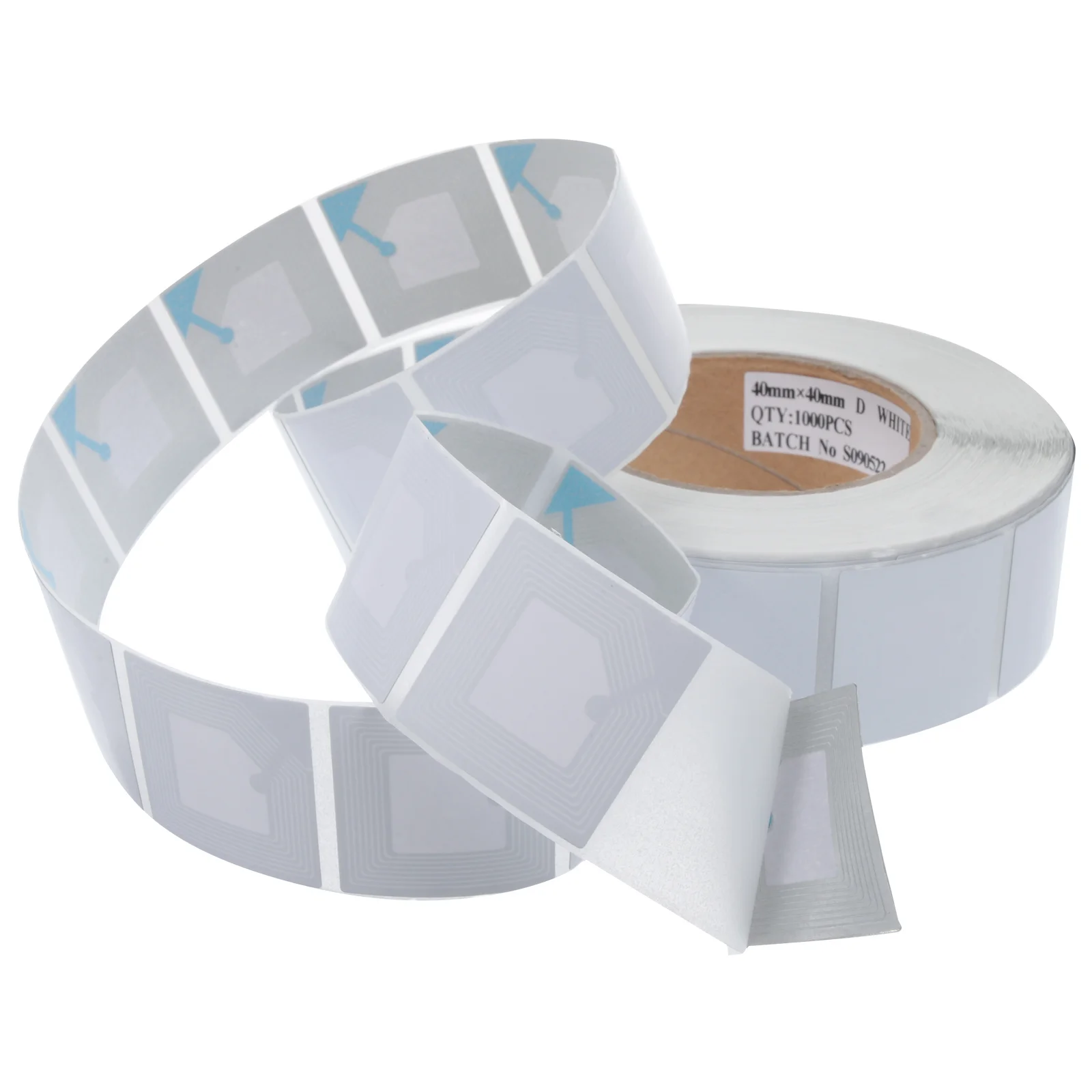 100Pcs Square Goods -Theft Labels High-Performance Function Easy Application Lightweight Retail Security Tag System